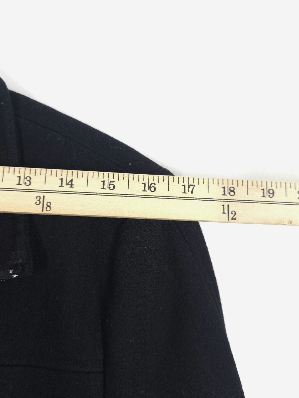 Calvin Klein Wool Blend Zip Front Coat Size 10 Black - Picture 6 of 7